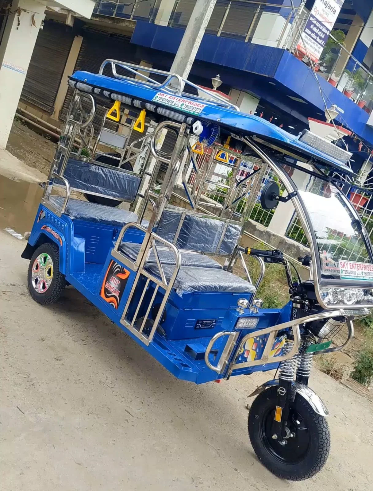 ATUT SANGAM Passenger Electric Rickshaw (Battery Operated) – Heavy Duty, Eco-Friendly
