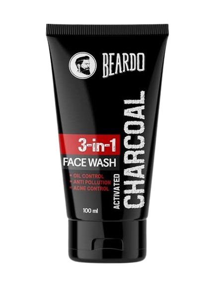 Beardo Activated Charcoal 3-in-1 Face Wash – 100ml