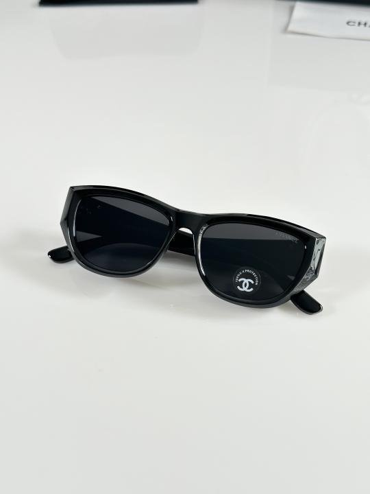 Chanel Black Cat‑Eye Sunglasses