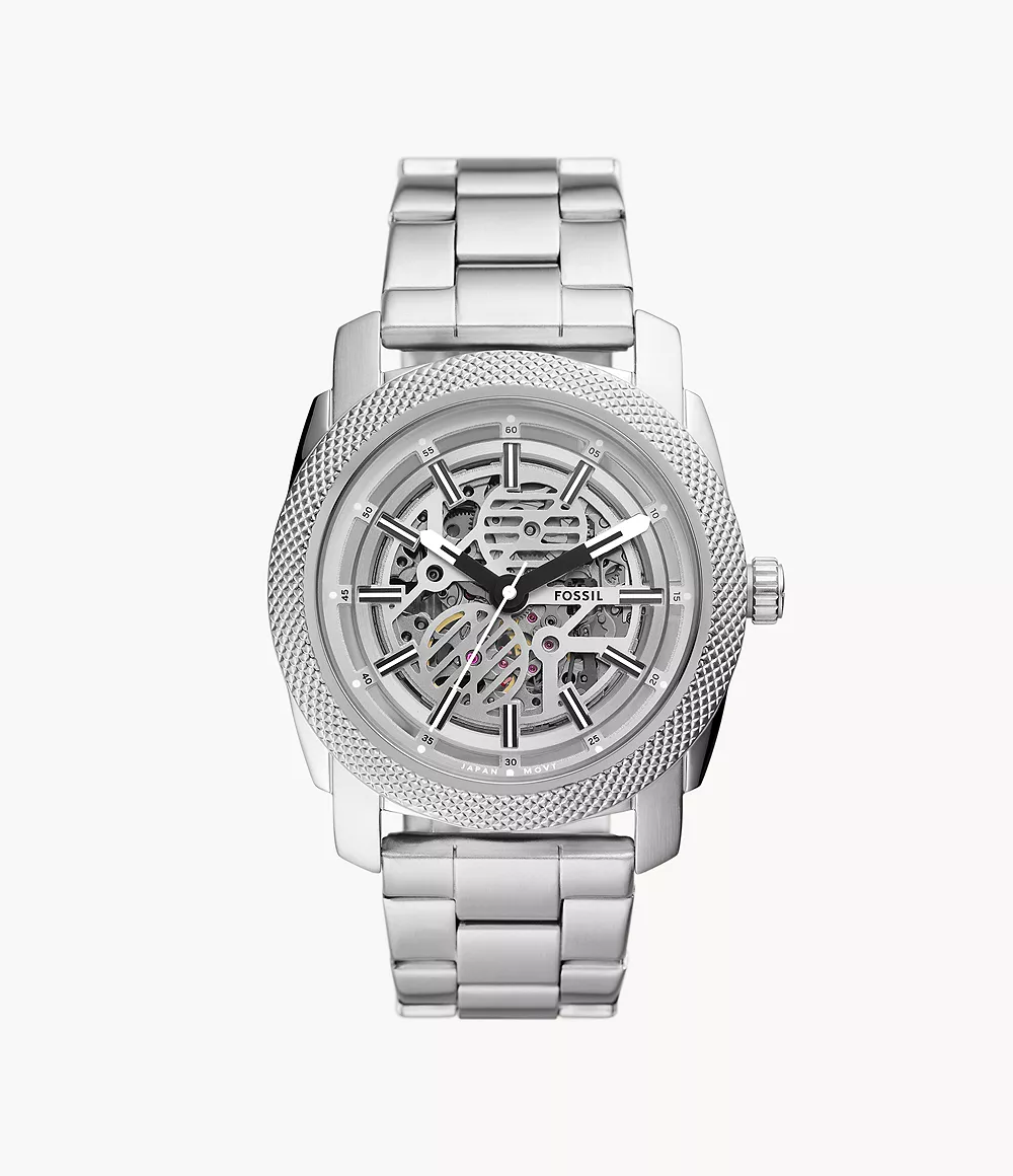 Fossil Townsman ME3252 Automatic Skeleton Men's Watch - Silver