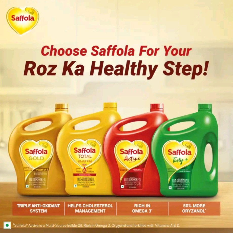 Saffola Active Multi-Source Edible Oil