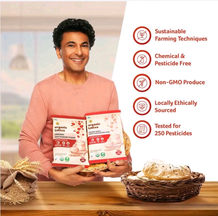 Organic Tattva Organic Wheat Flour (Chakki Atta)