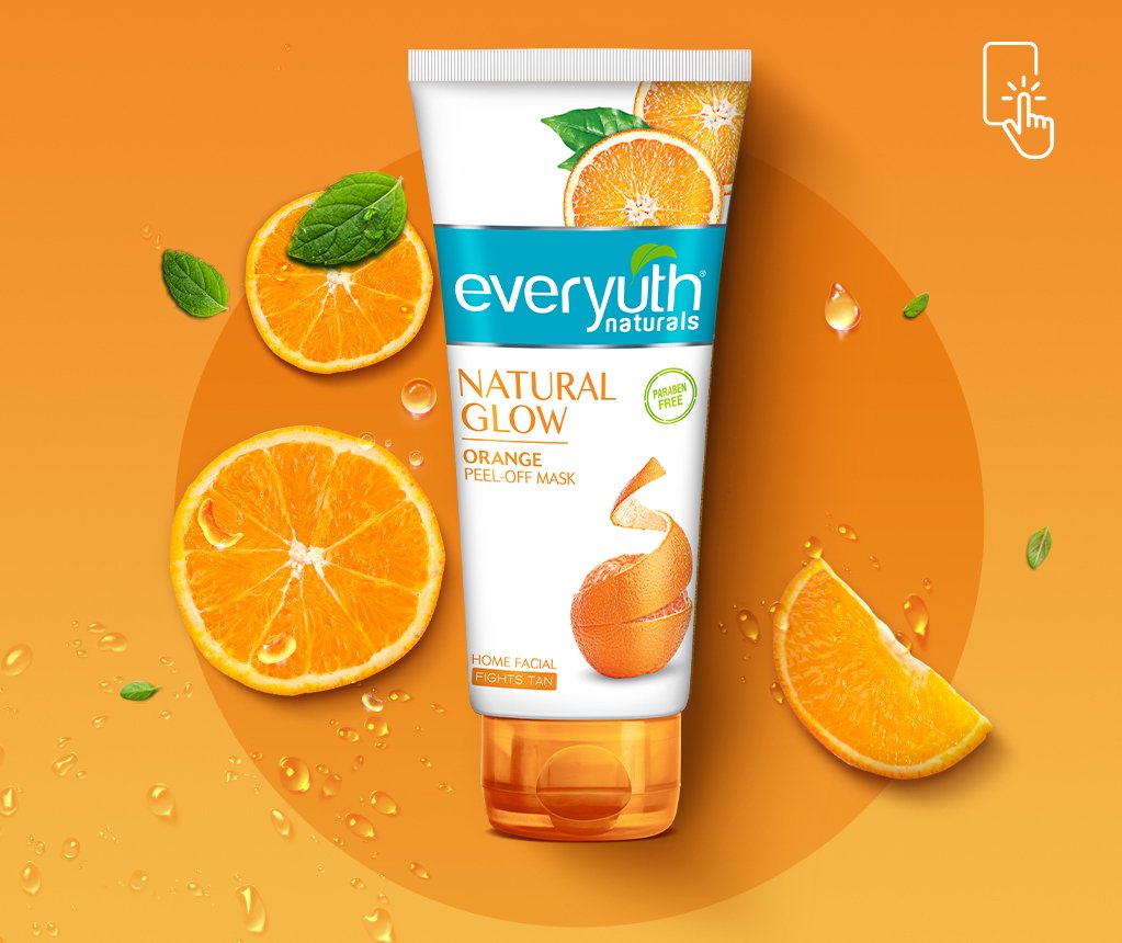 Everyuth Naturals Natural Glow Orange Peel-Off Mask – 100 g