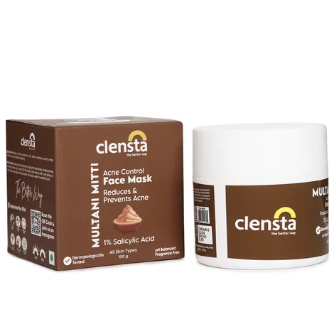 Clensta Multani Mitti Acne Control Face Mask – 100g