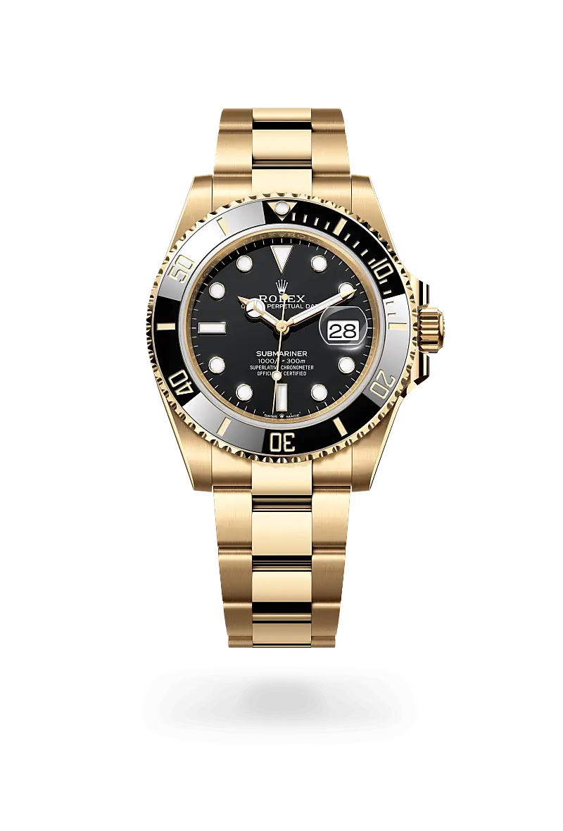 Role Submariner Date Oyster, 41 mm, yellow gold