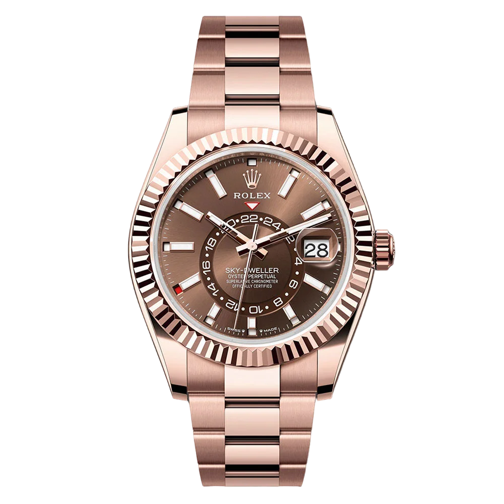 Role Sky-Dweller 42 mm Chocolate Dial – 18 kt Everose Gold